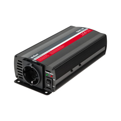 Įtampos keitiklis 24V → 220V 500/1000W Rebel